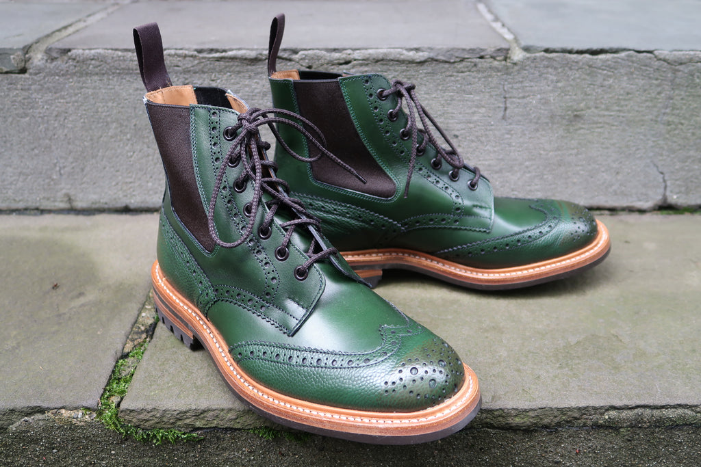 TRICKER S ELLIS COUNTRY STYLE BOOTS IN FOREST GREEN