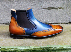 TWO TONE CHELSEA STYLE SPORT BOOTS