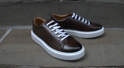 CHOCOLATE BROWN CLASSIC FASHION SNEAKERS