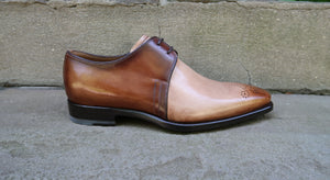 TWO TONE DERBY SHOES
