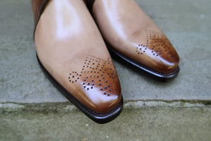 TWO TONE DERBY SHOES