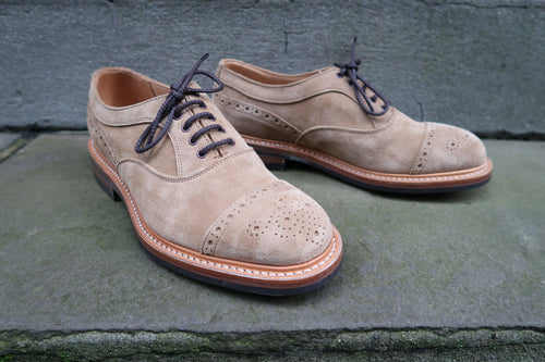 TRICKER'S BEIGE COUNTRY STYLE CAP TOE OXFORDS