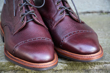 BURGUNDY CAP TOE COUNTRY STYLE BOOTS